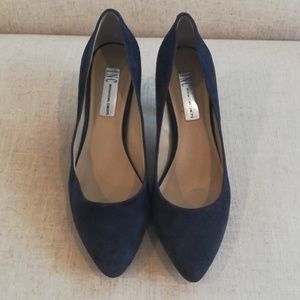I.N.C. International Concepts Navy Suede Pumps